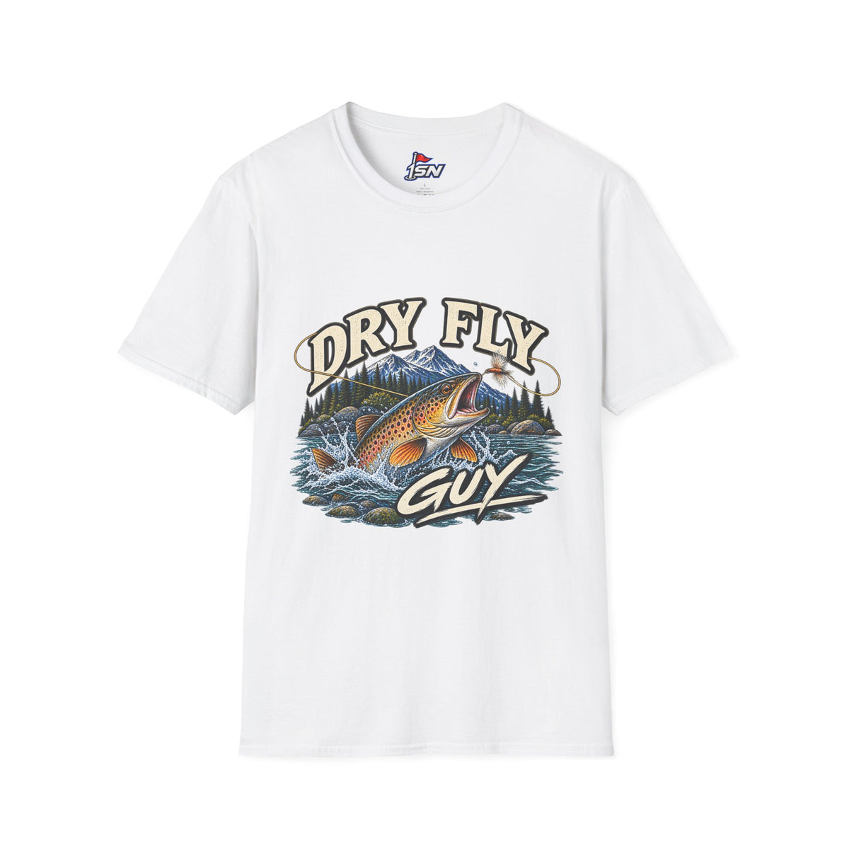 Dry Fly Guy T-Shirt — Vintage Trout Fly Fishing Graphic Tee