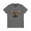 Majestic Moose V-Neck Tee — Realistic Moose Head Graphic (Maine Edition) 1SN