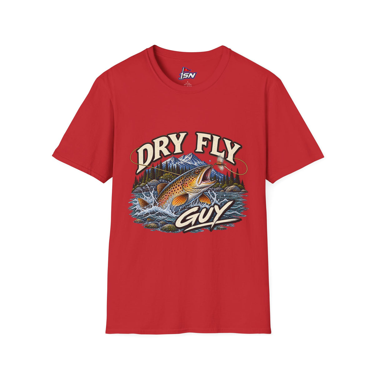 Dry Fly Guy T-Shirt — Vintage Trout Fly Fishing Graphic Tee