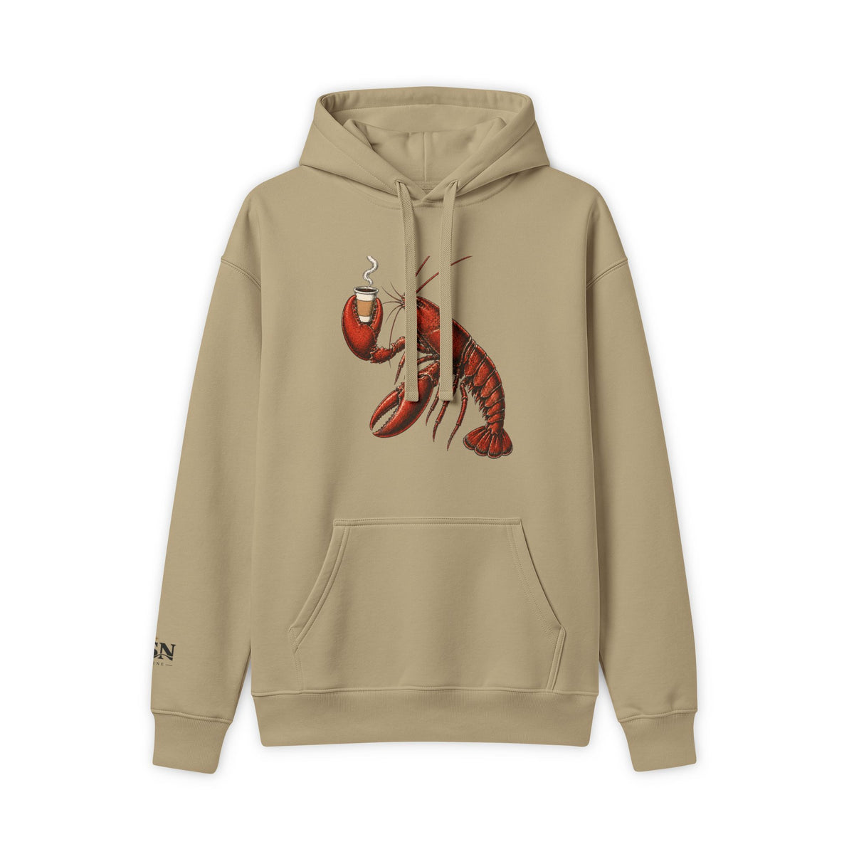 Lobster Graphic Hoodie – Vintage Red Lobster Illustration Pullover
