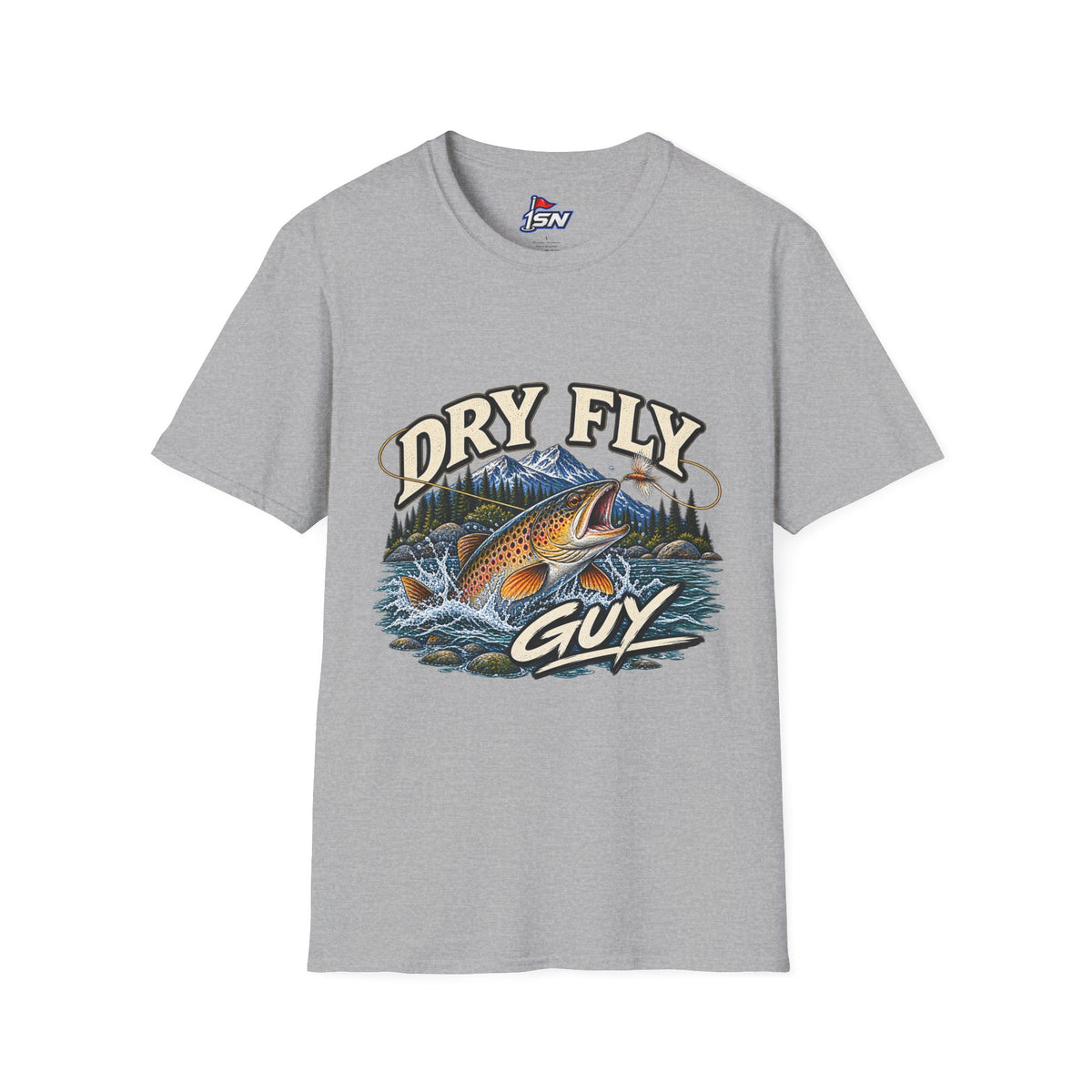 Dry Fly Guy T-Shirt — Vintage Trout Fly Fishing Graphic Tee