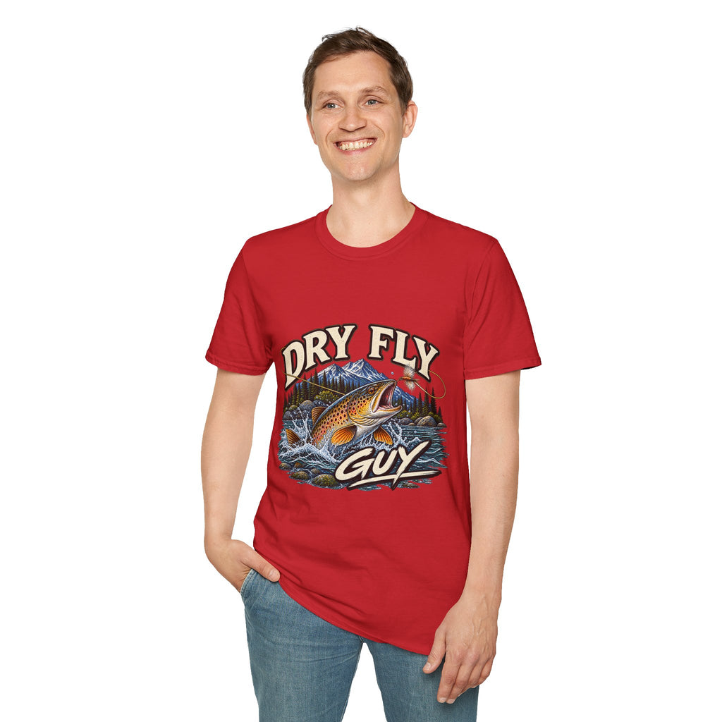 Dry Fly Guy T-Shirt — Vintage Trout Fly Fishing Graphic Tee