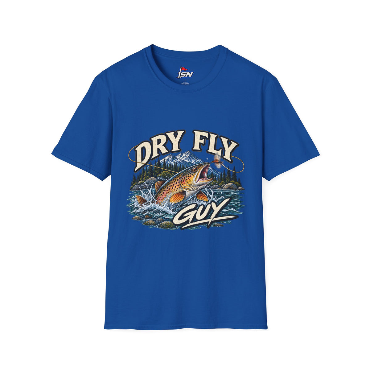 Dry Fly Guy T-Shirt — Vintage Trout Fly Fishing Graphic Tee