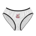Snail Trail Women's Briefs – Cute Pink Snail Graphic Lacy Bikini Panties