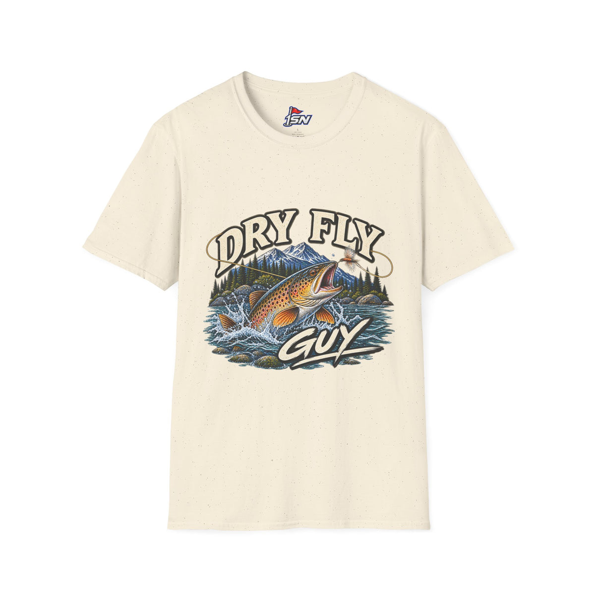 Dry Fly Guy T-Shirt — Vintage Trout Fly Fishing Graphic Tee