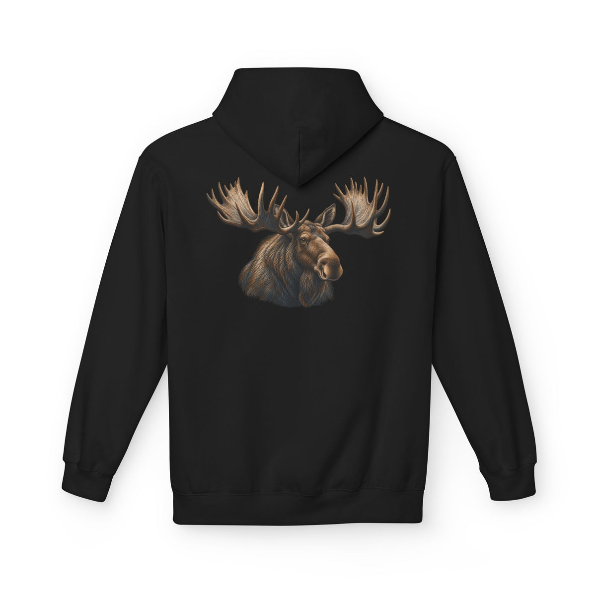 Maine Moose Logo Hoodie — 1SN Graphic Pullover