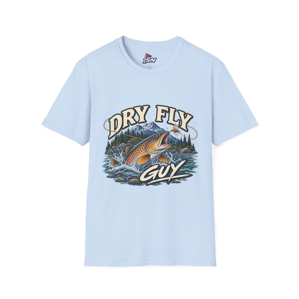 Dry Fly Guy T-Shirt — Vintage Trout Fly Fishing Graphic Tee