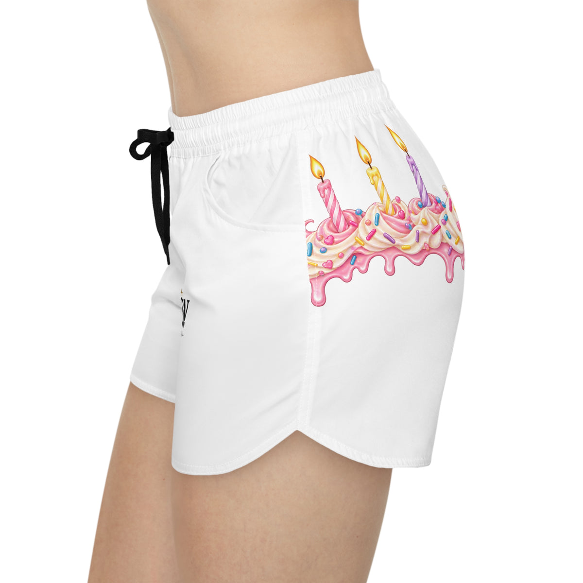 Birthday Candle Drip Shorts — Women's Casual Celebration Shorts