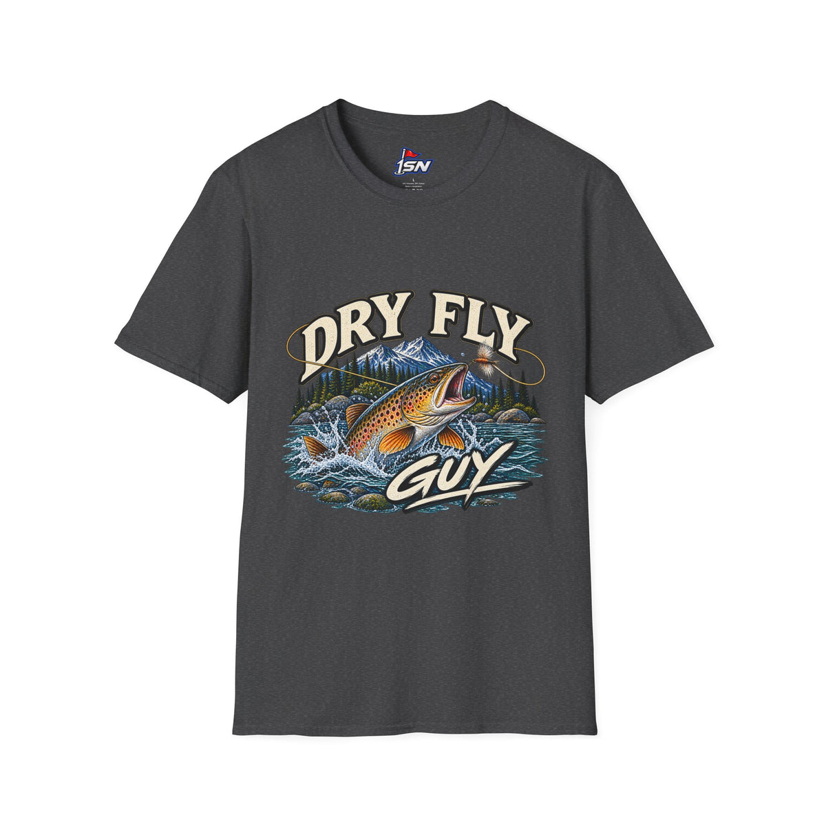 Dry Fly Guy T-Shirt — Vintage Trout Fly Fishing Graphic Tee