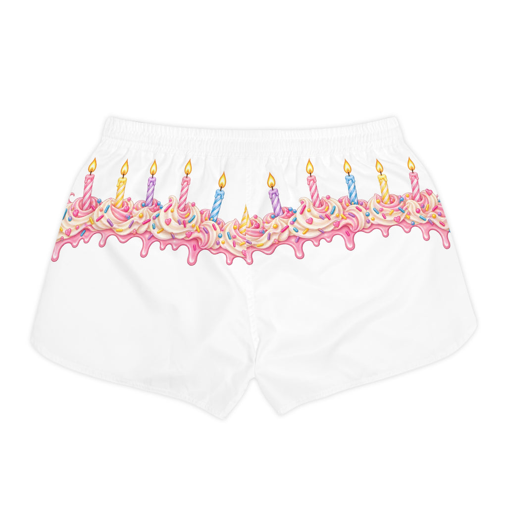 Birthday Candle Drip Shorts — Women's Casual Celebration Shorts