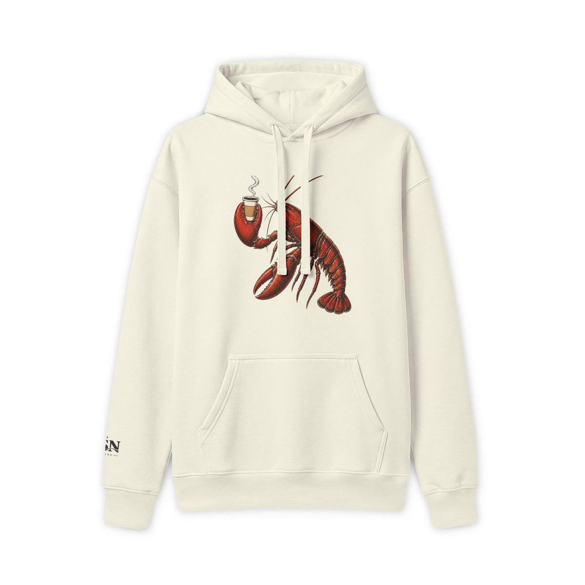 Lobster Graphic Hoodie – Vintage Red Lobster Illustration Pullover