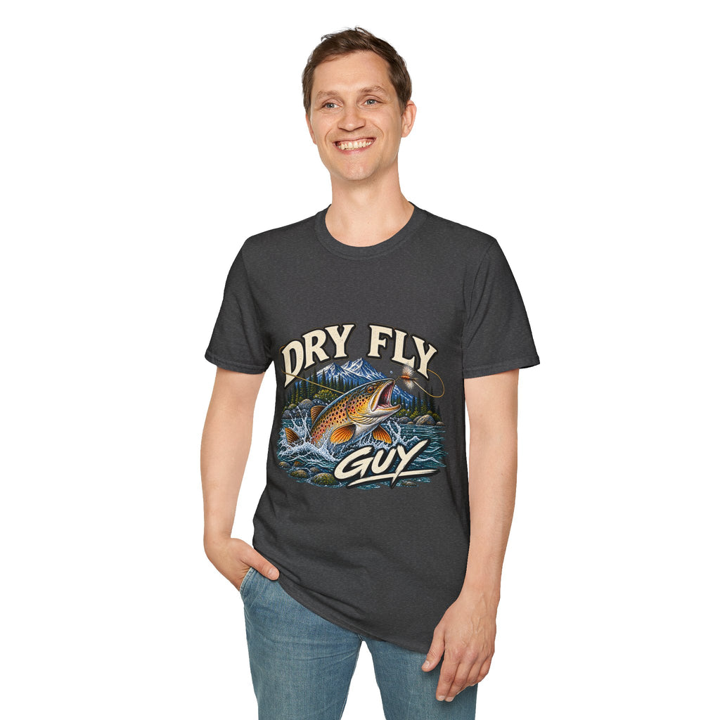 Dry Fly Guy T-Shirt — Vintage Trout Fly Fishing Graphic Tee