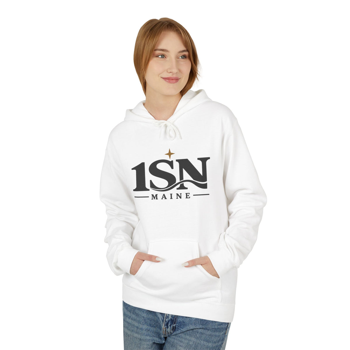 Maine Moose Logo Hoodie — 1SN Graphic Pullover