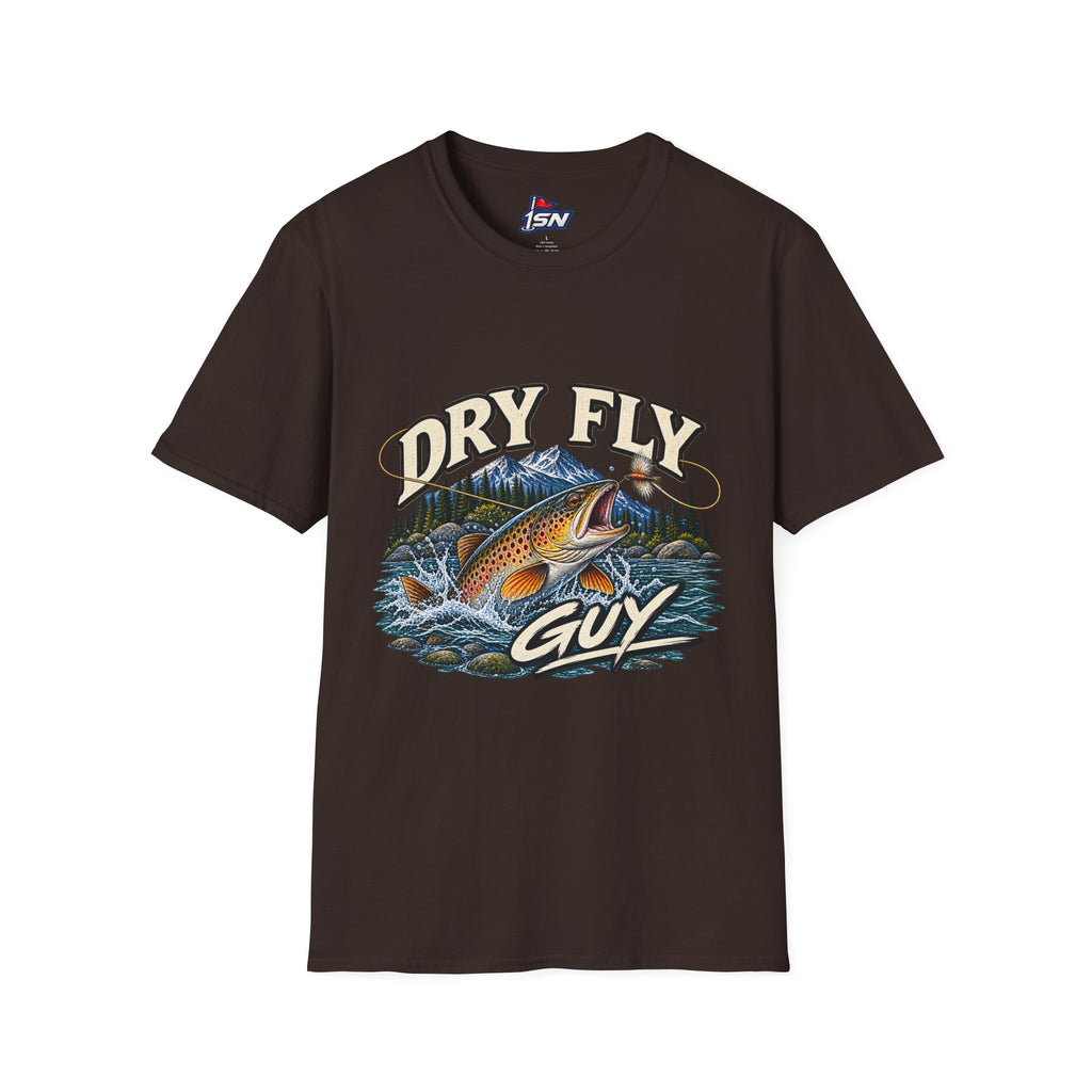 Dry Fly Guy T-Shirt — Vintage Trout Fly Fishing Graphic Tee
