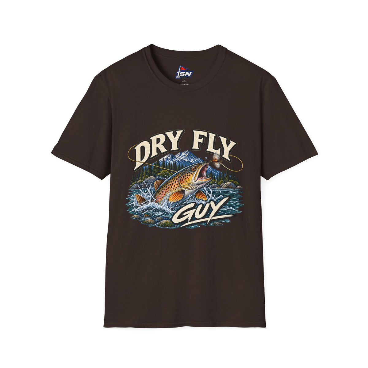 Dry Fly Guy T-Shirt — Vintage Trout Fly Fishing Graphic Tee