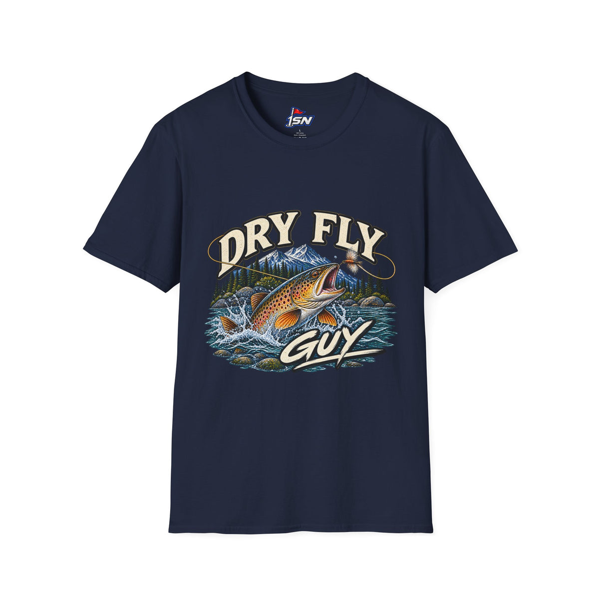 Dry Fly Guy T-Shirt — Vintage Trout Fly Fishing Graphic Tee