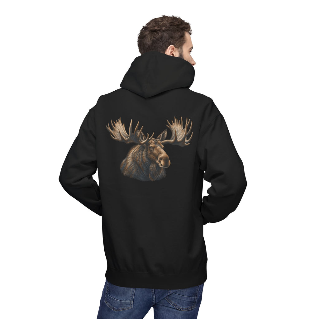 Maine Moose Logo Hoodie — 1SN Graphic Pullover