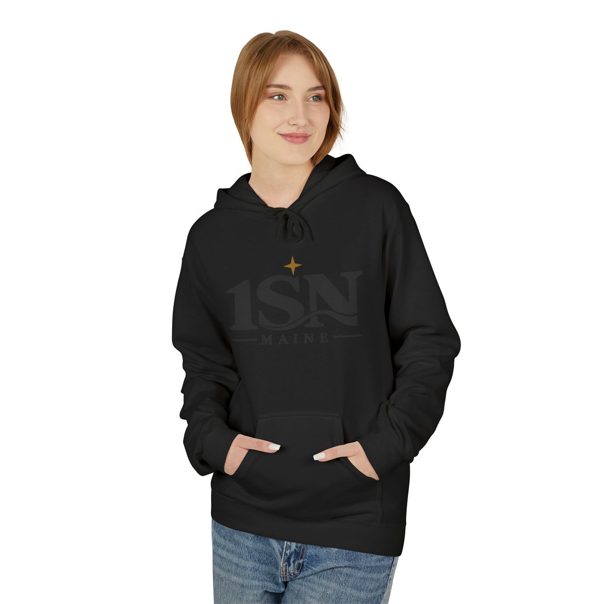 Maine Moose Logo Hoodie — 1SN Graphic Pullover