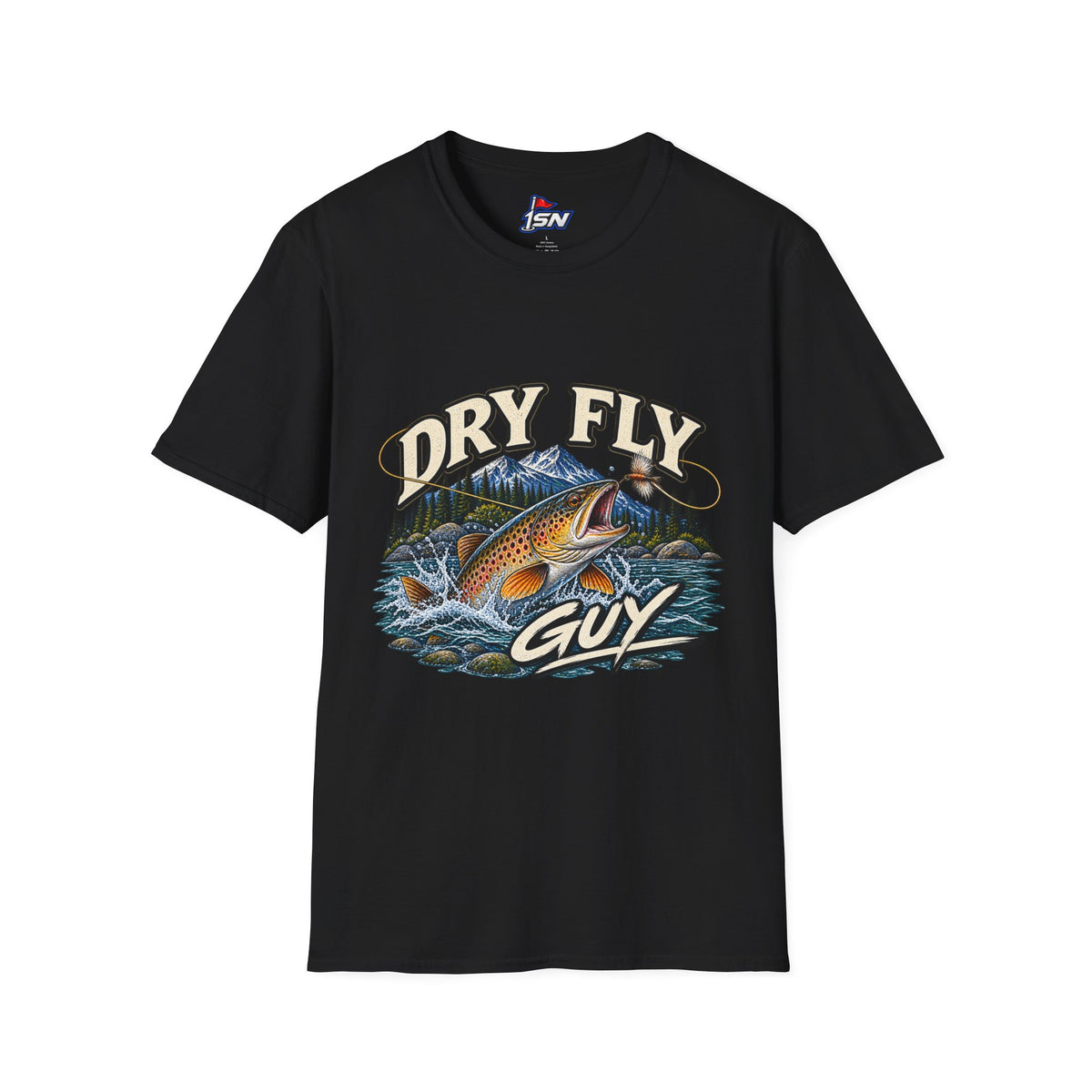 Dry Fly Guy T-Shirt — Vintage Trout Fly Fishing Graphic Tee