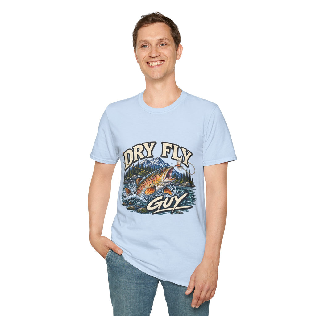 Dry Fly Guy T-Shirt — Vintage Trout Fly Fishing Graphic Tee