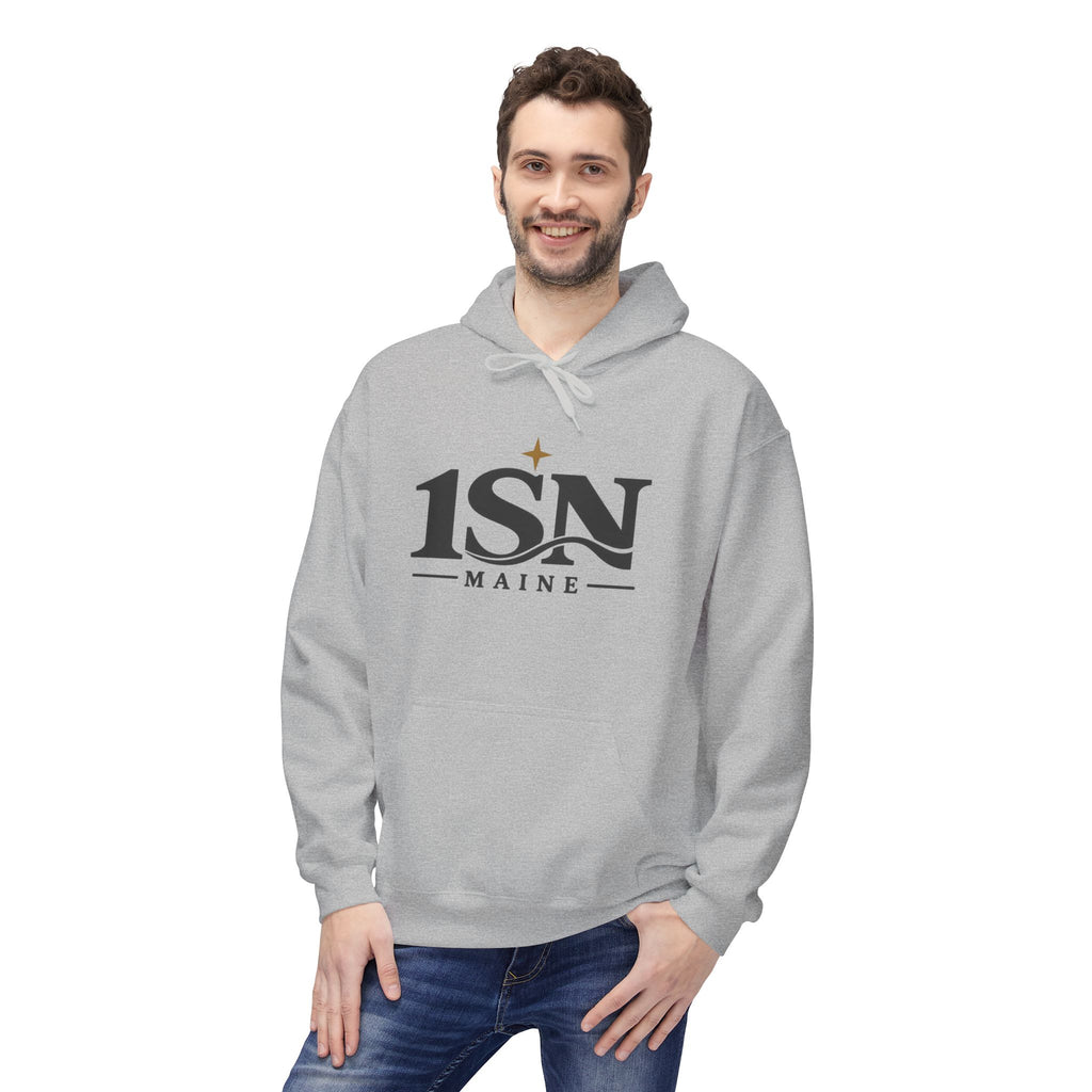 Maine Moose Logo Hoodie — 1SN Graphic Pullover